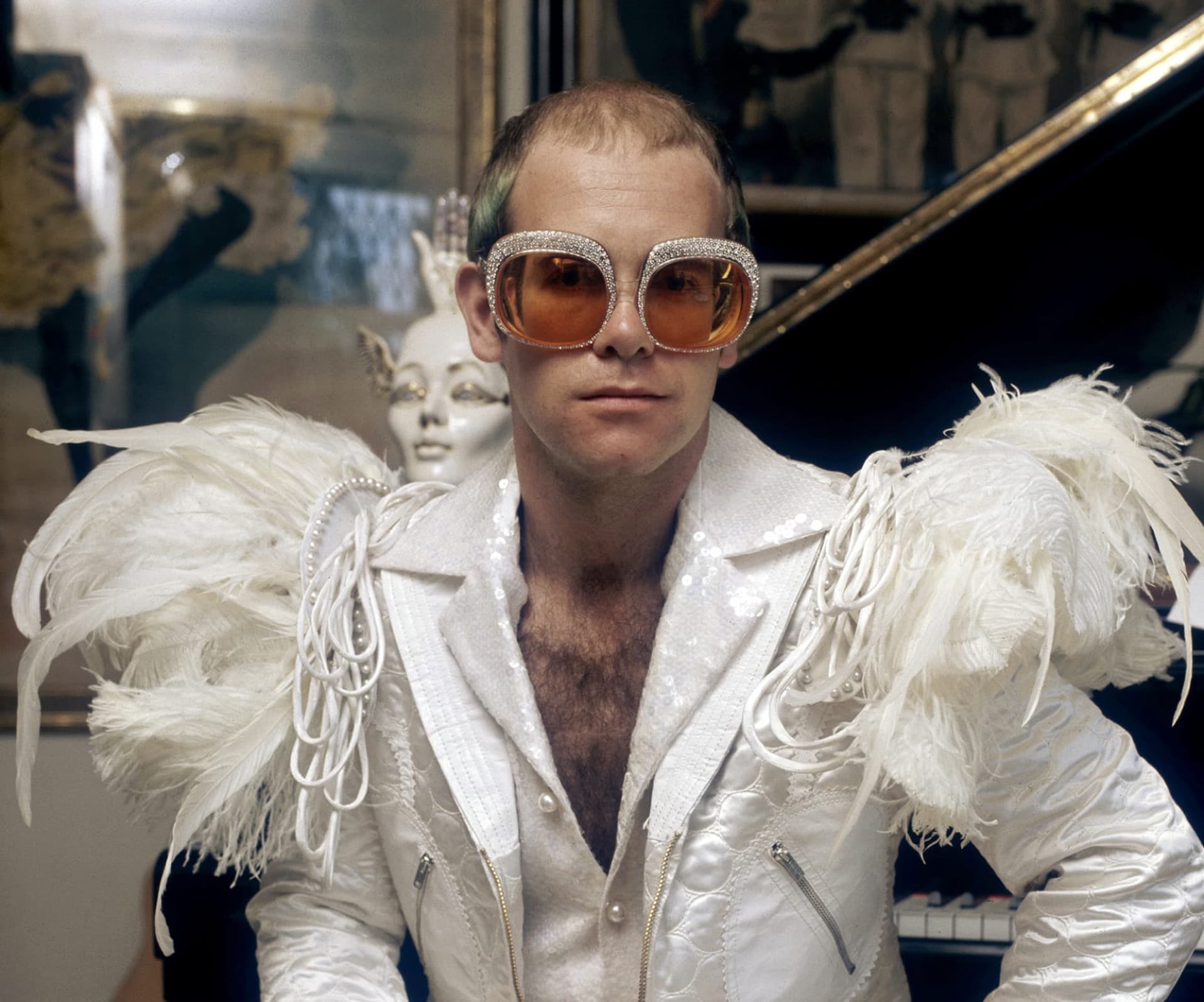 Elton john white jacket 2025
